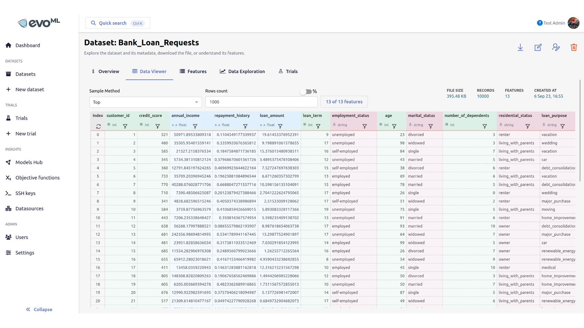 Overview of the Data Viewer panel